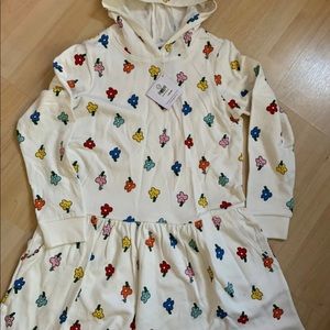 Hanna Andersson Hooded Dress 140 10-12 New